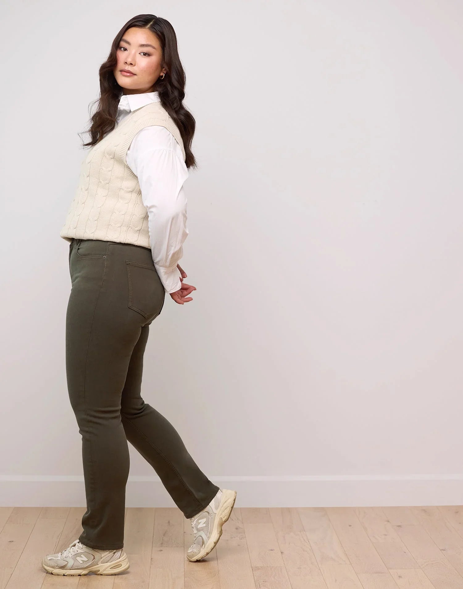 Jeans Emily coupe ajustée - Forêt- Yoga Jeans