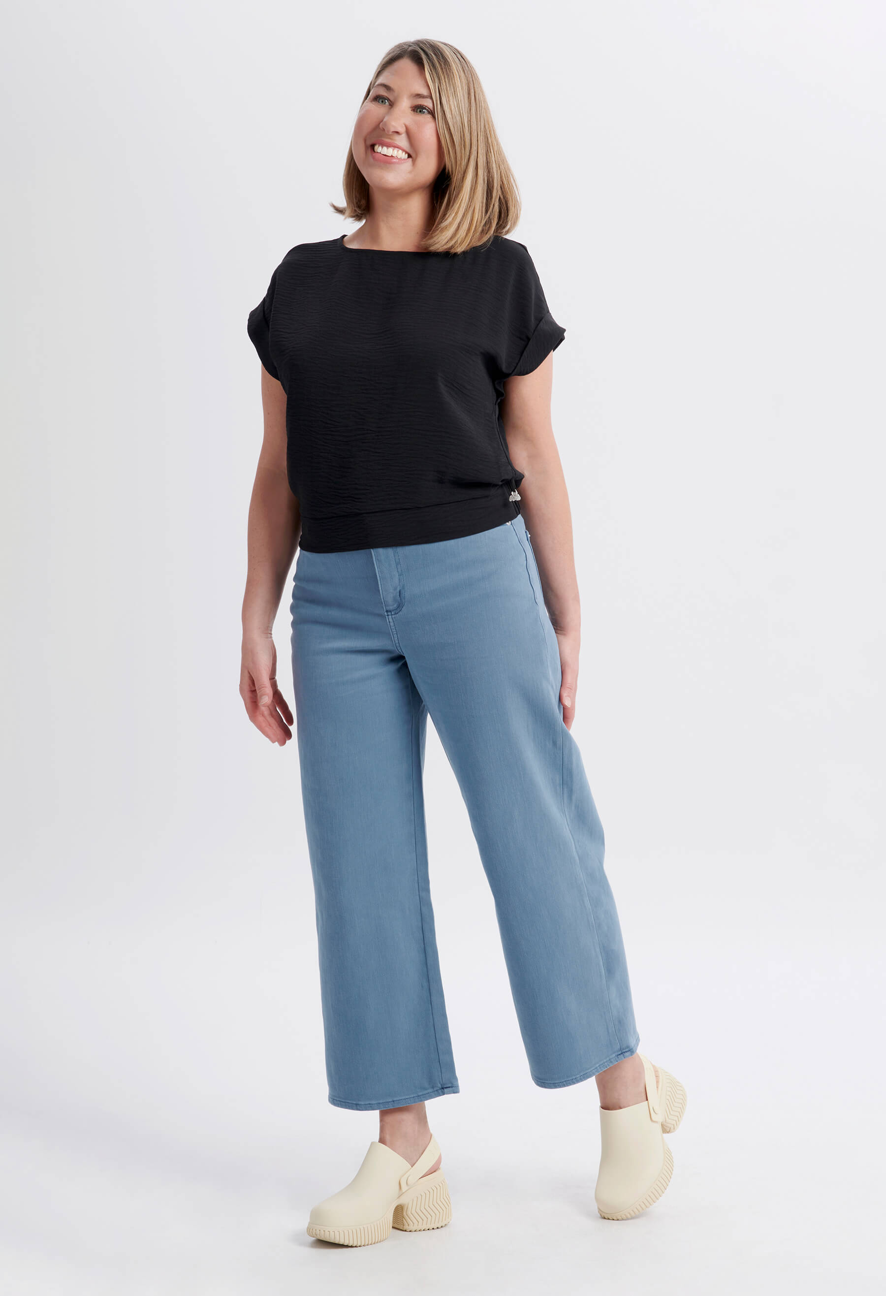 Lily - Pantalon coloré à jambe large - YOGA JEANS X KSL