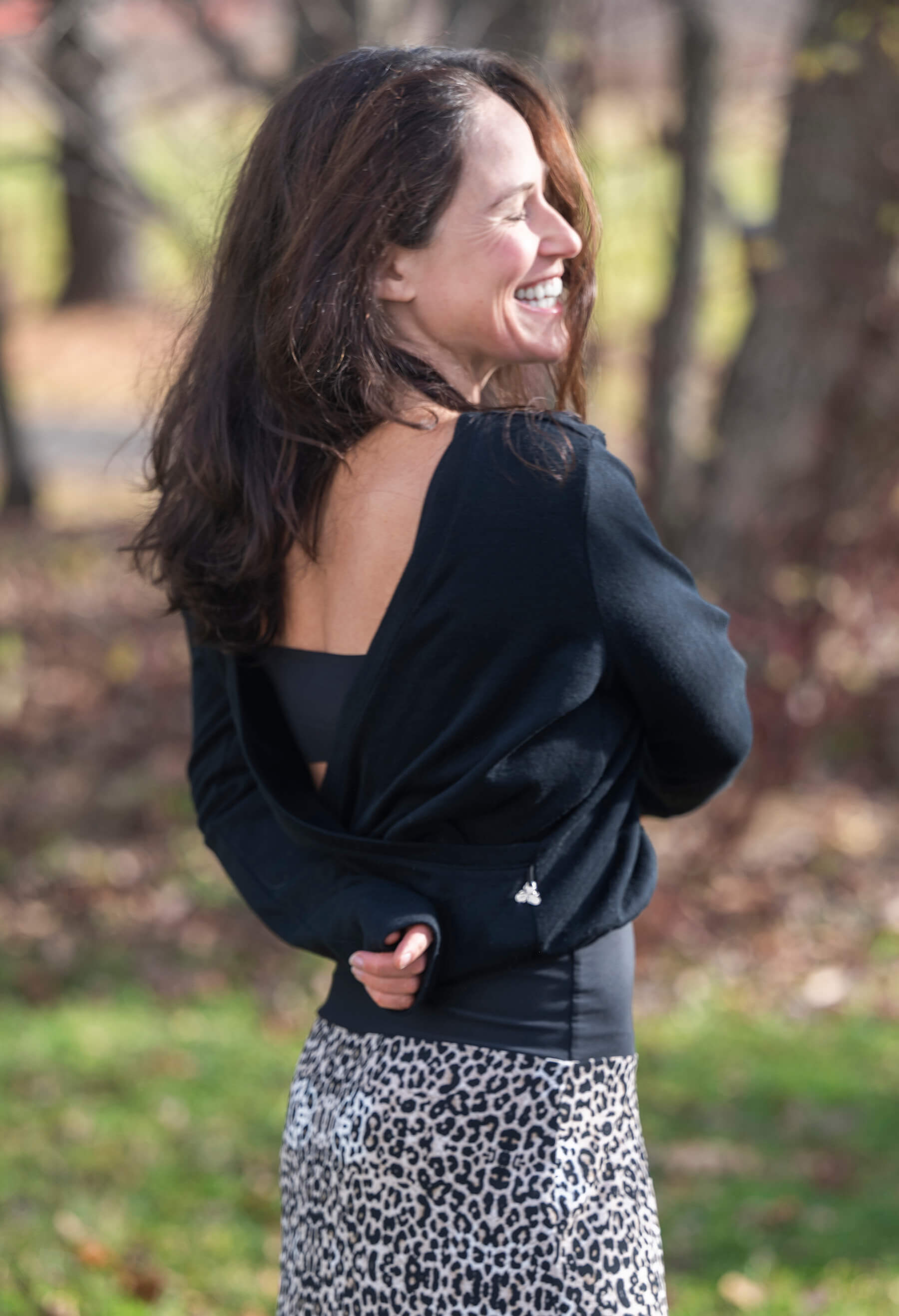 Annie - Chandail cache-coeur (Mérino)