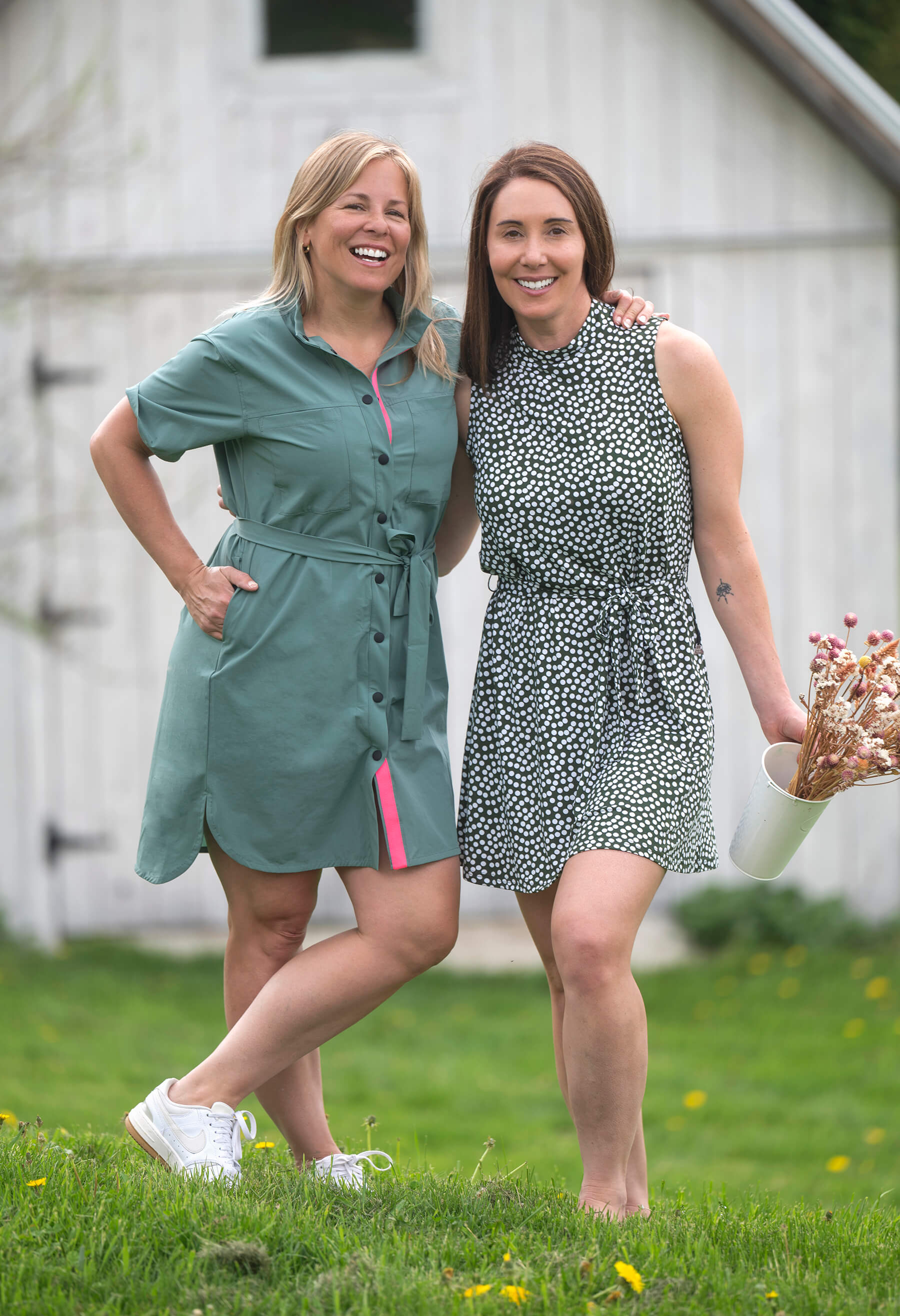 Laurie - Robe sans manches à pois