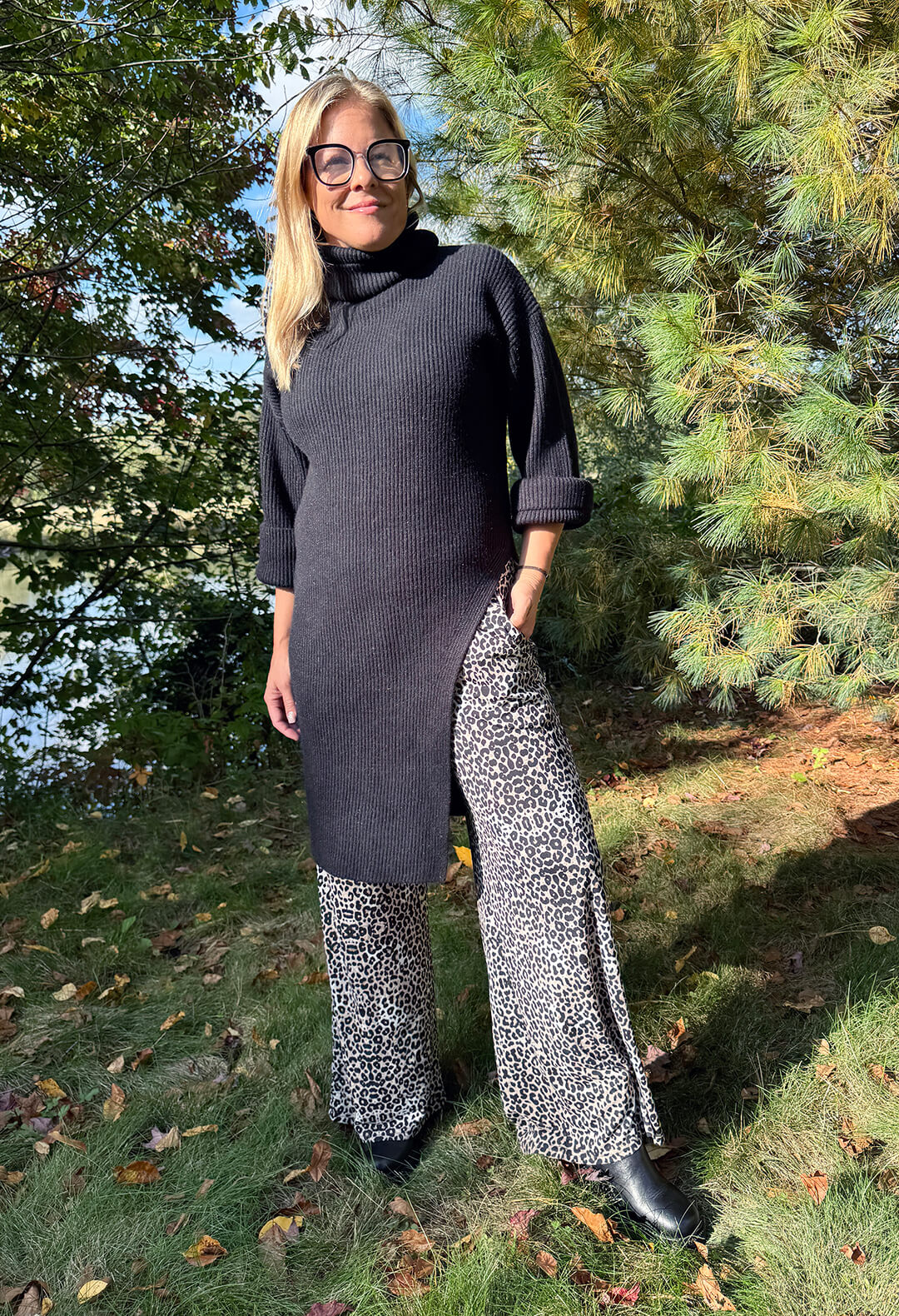 Marina : Robe avec fente asymétrique