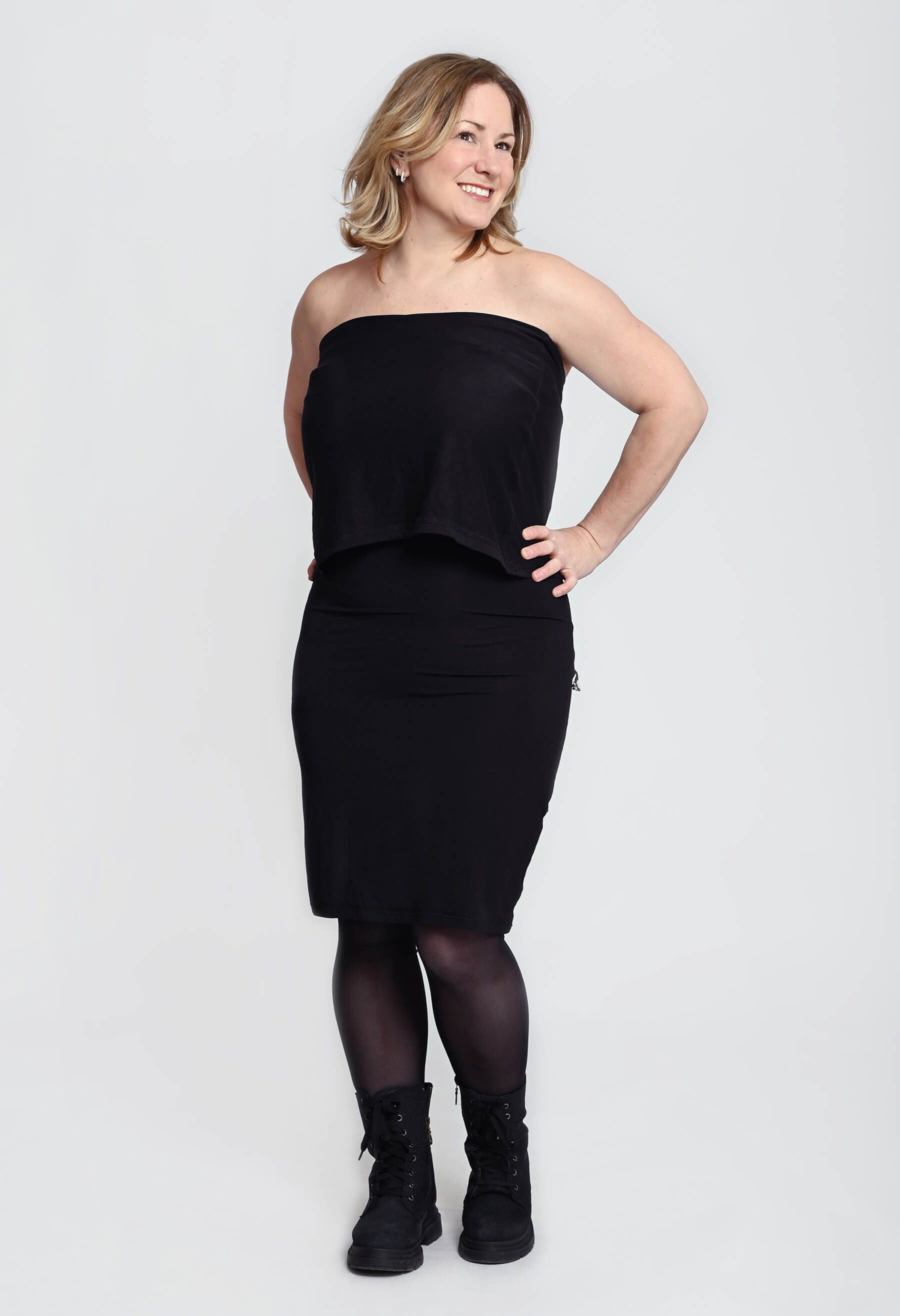 Melia - Robe transformable à manches courtes