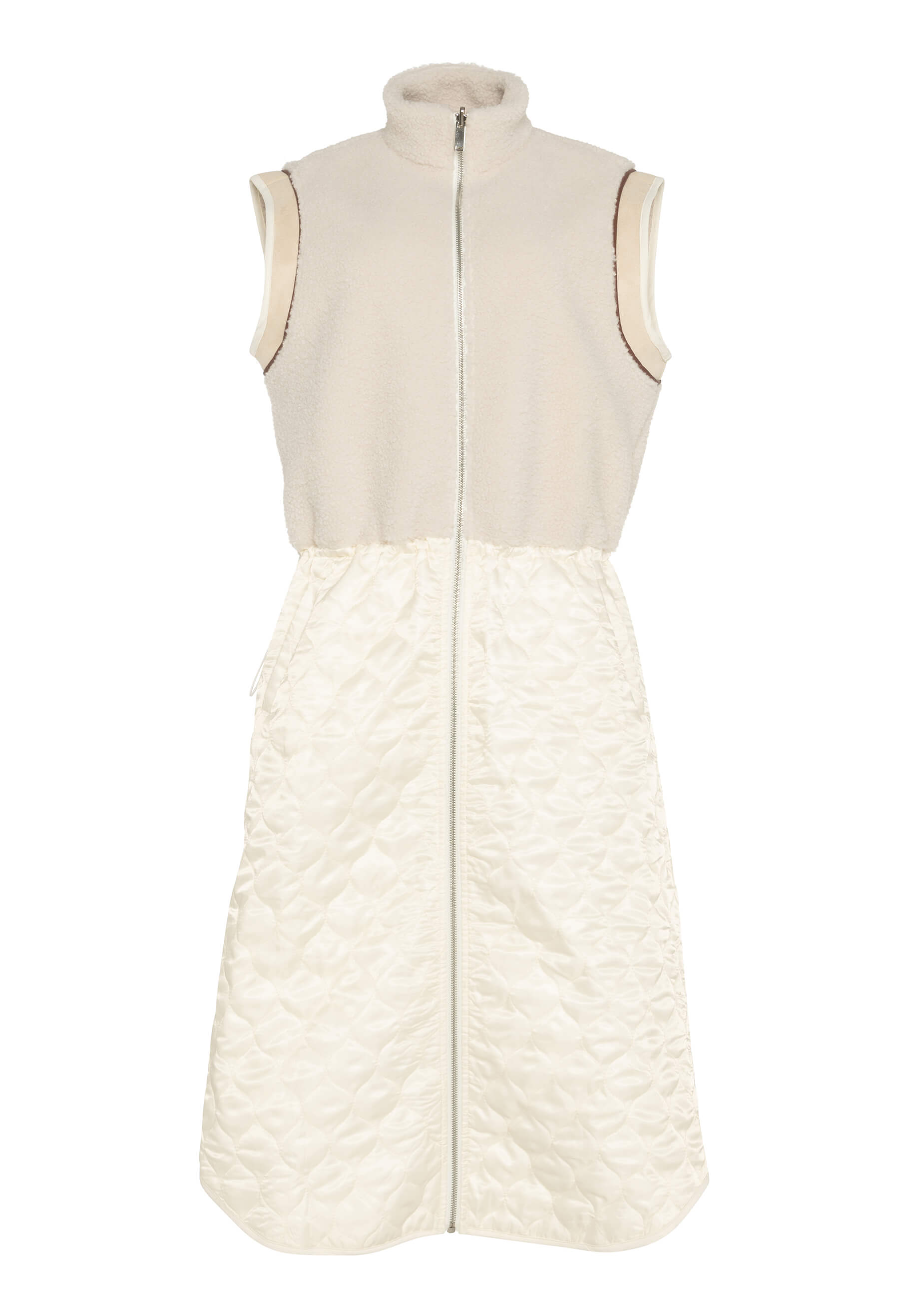 Montana - Veste longue bi-matière avec sherpa