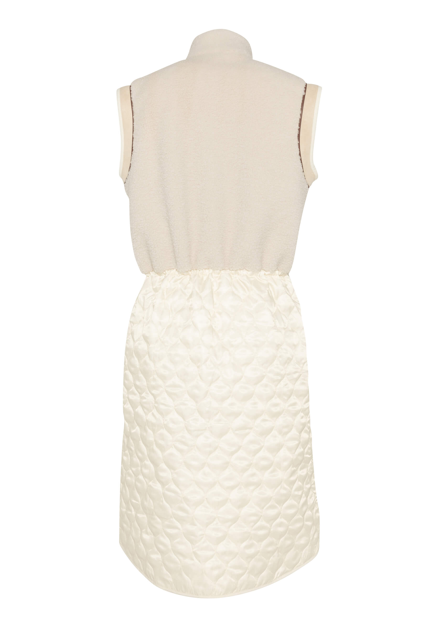 Montana - Veste longue bi-matière avec sherpa