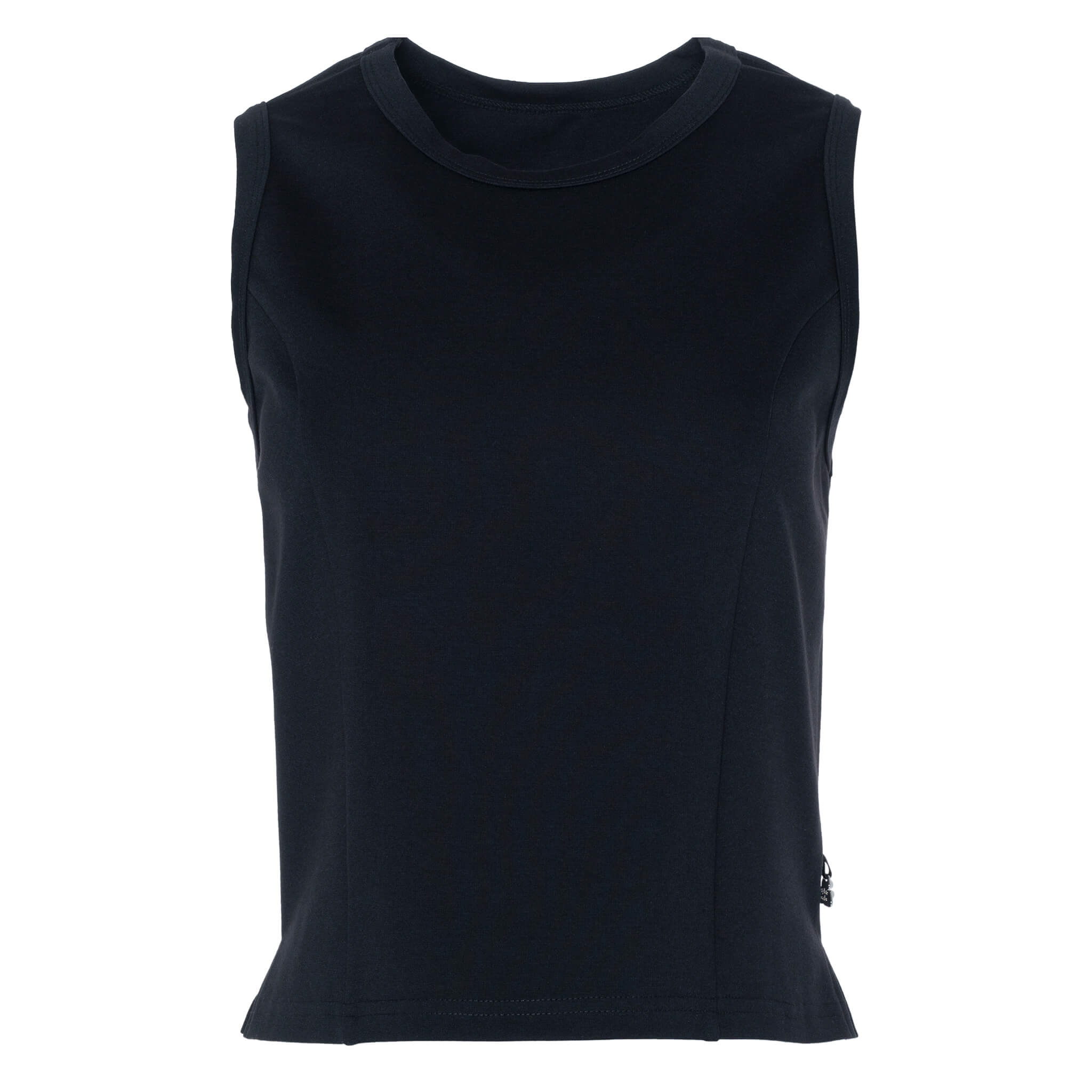 Reese - Camisole structurée à encolure ronde et fente latérale