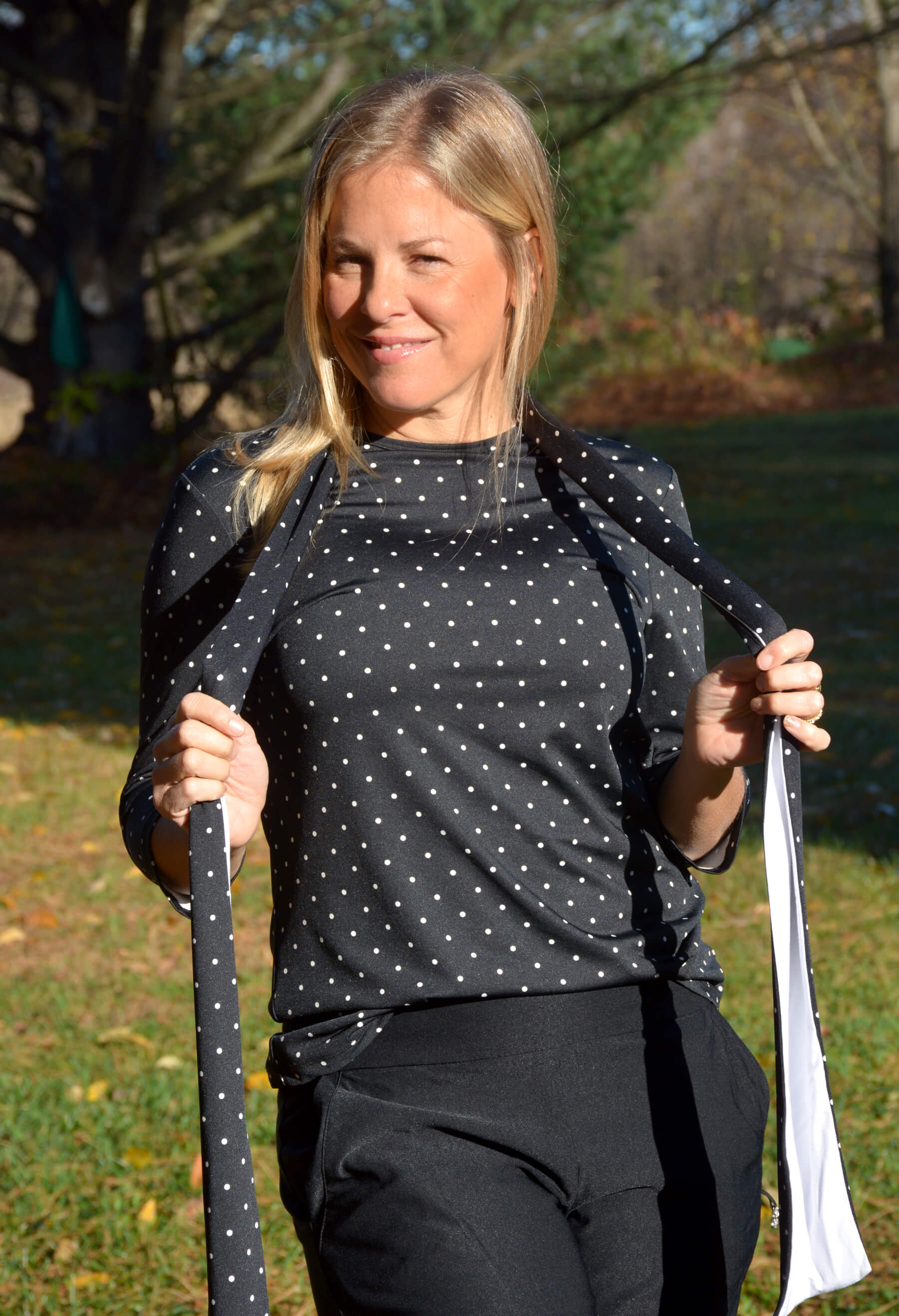 Christine : Foulard ceinture à motifs