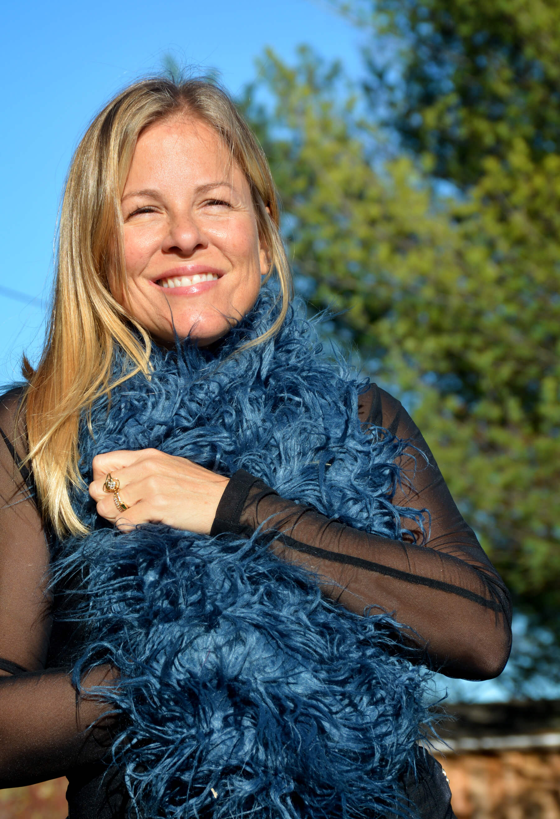 Jessica : Foulard en peluche