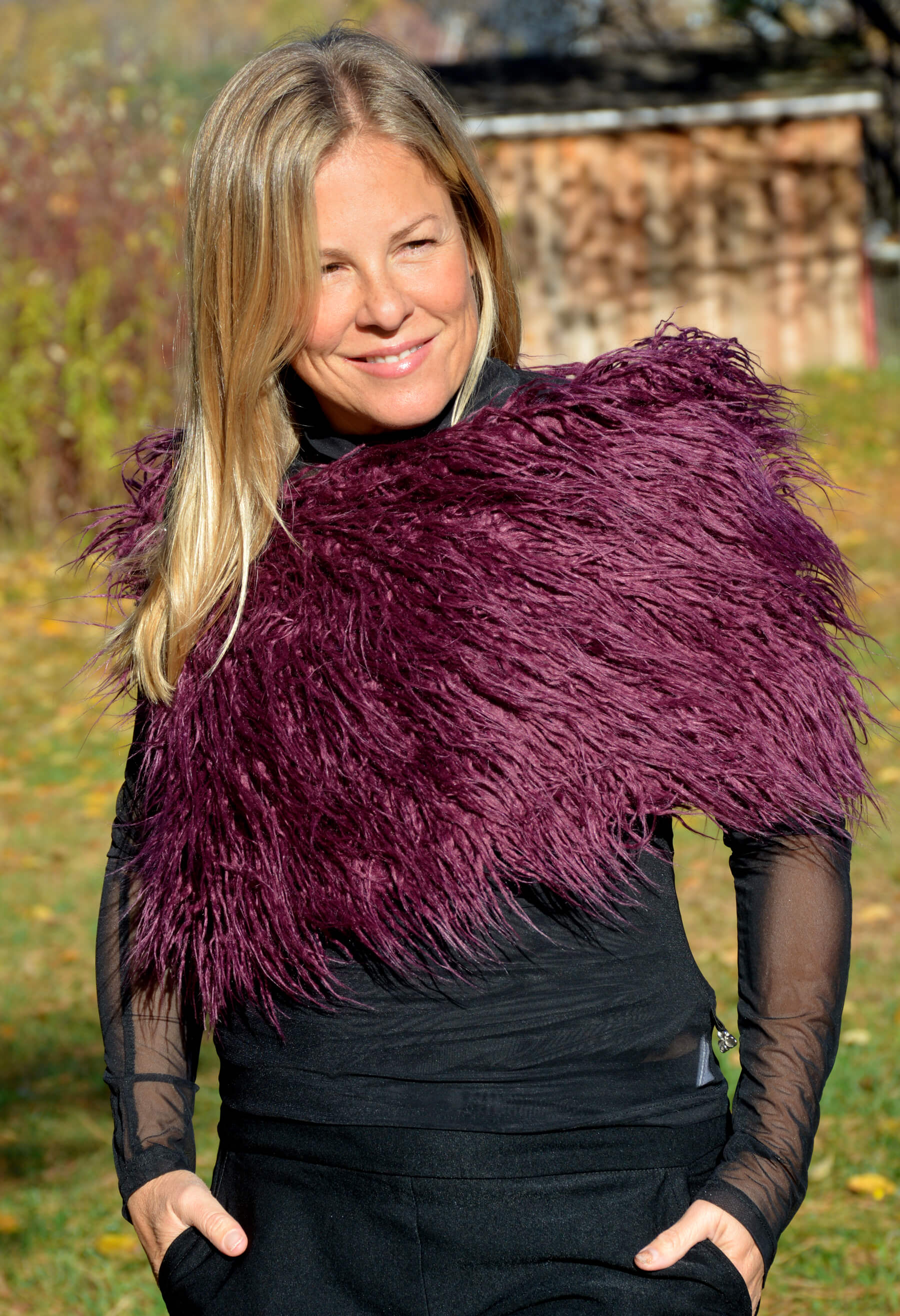 Jessica : Foulard en peluche