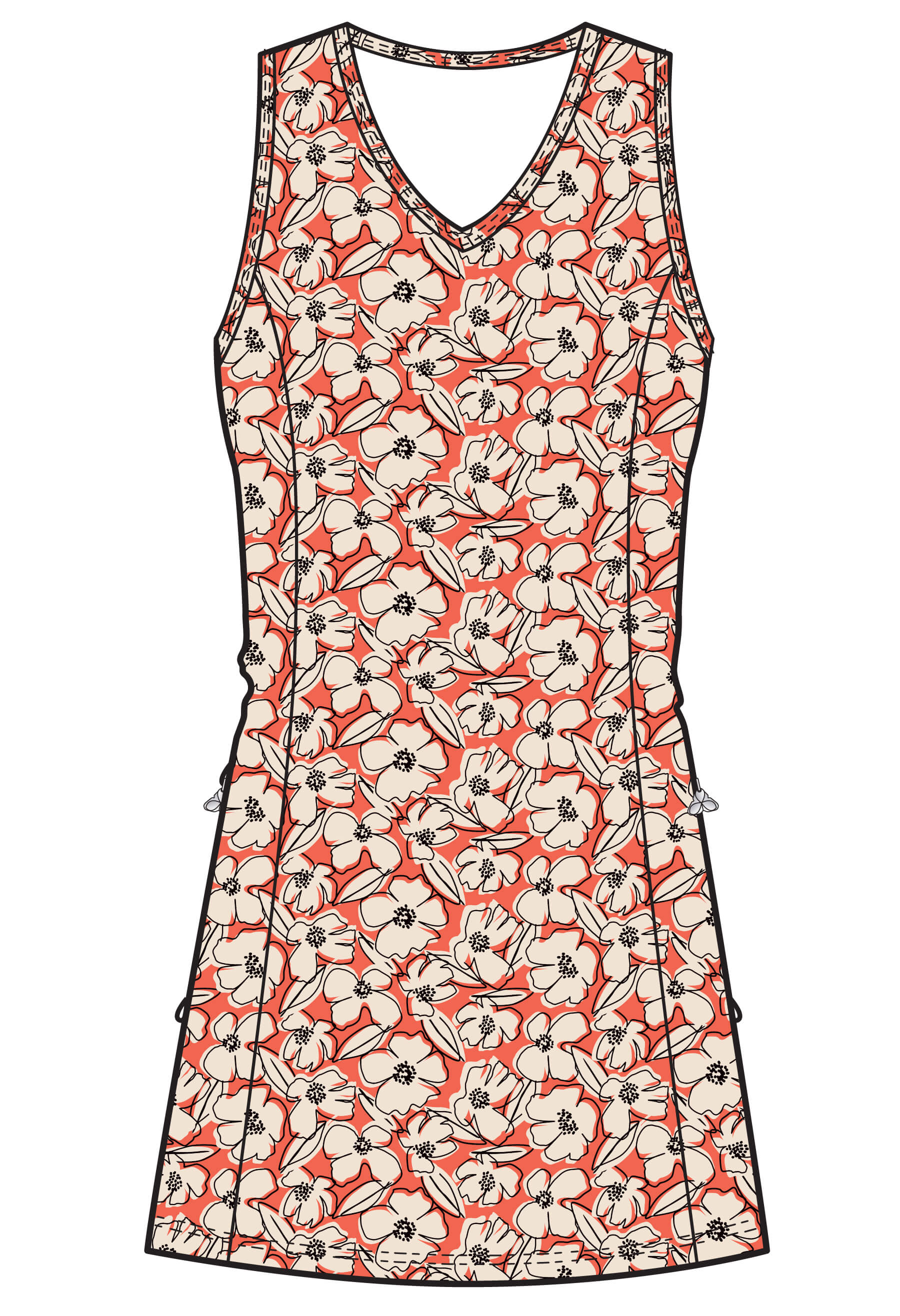 Vivia - Robe courte sans manches