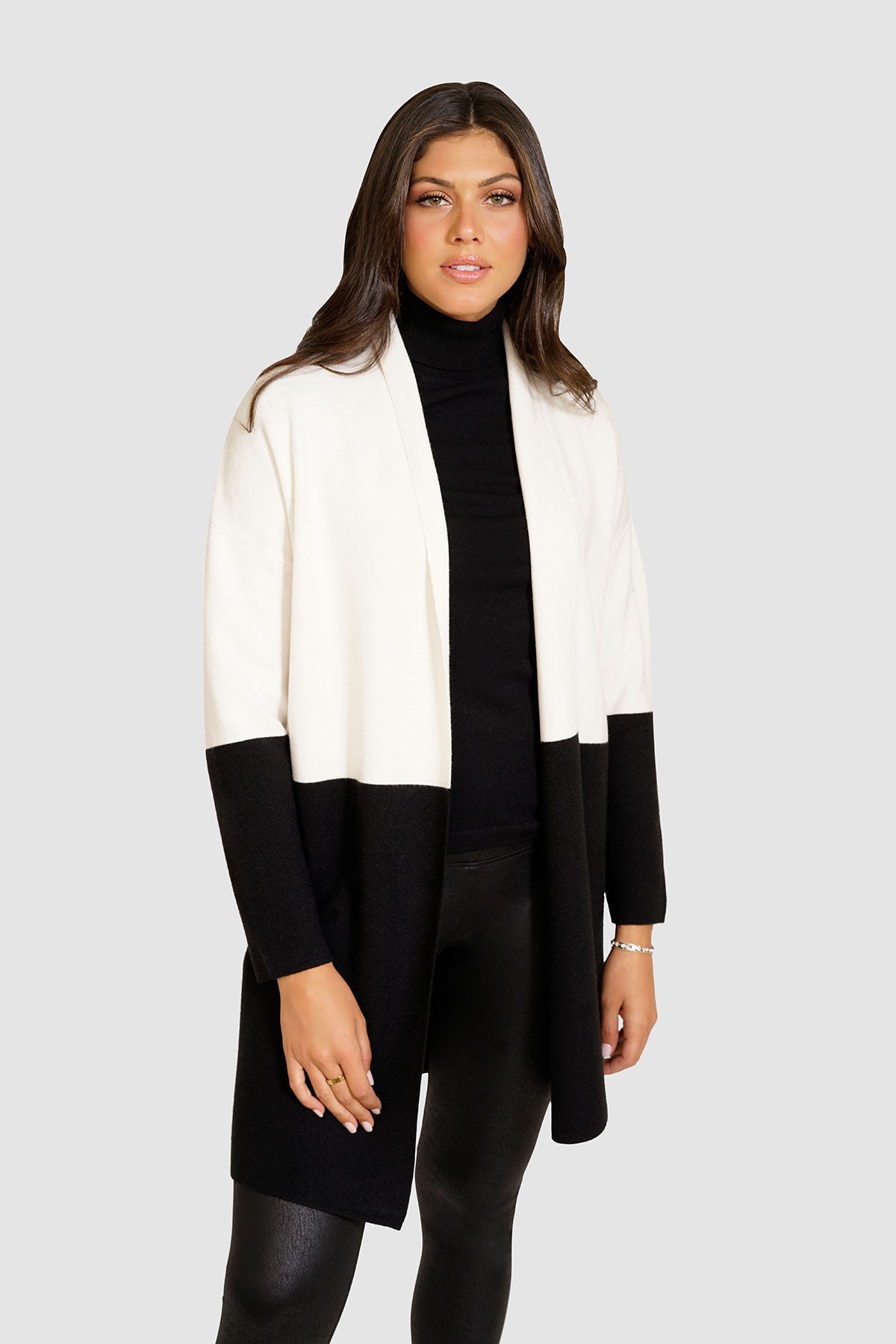 Cardigan deux couleurs