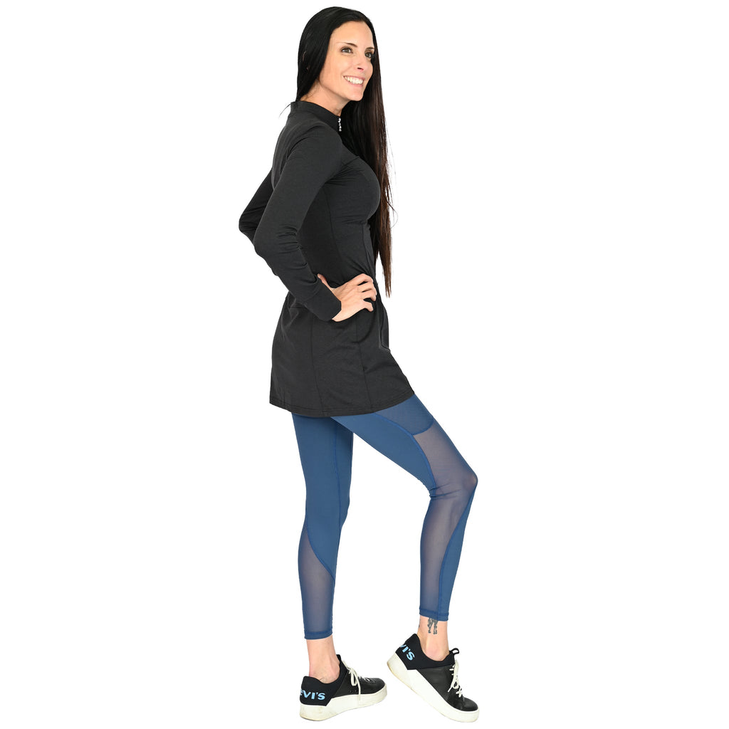 Leggins à découpes transparents et taille haute - Sandrine Azur