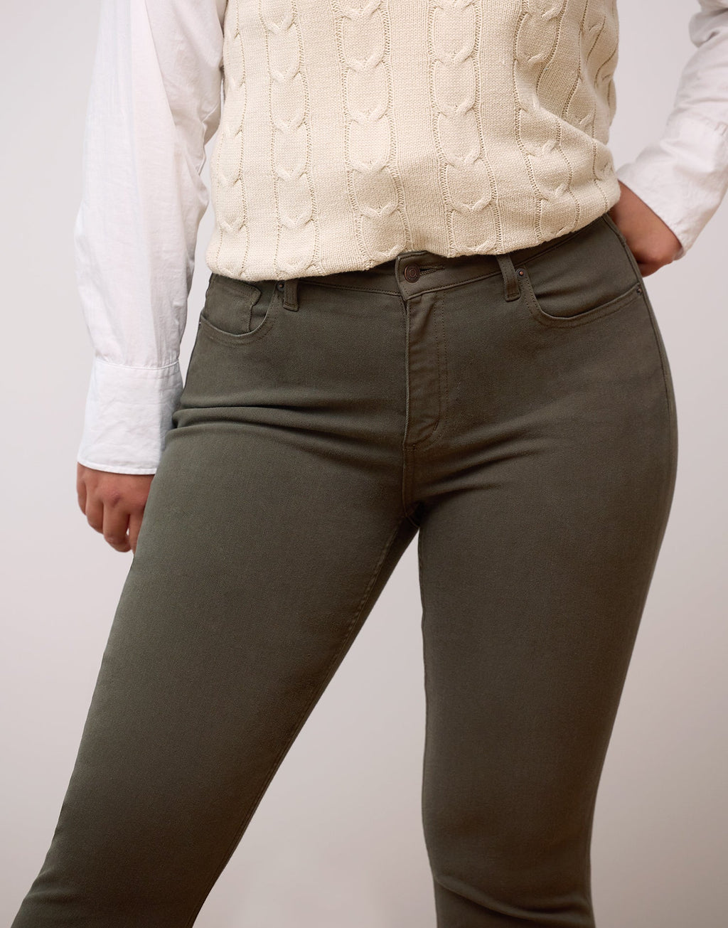 Jeans Emily coupe ajustée - Forêt- Yoga Jeans