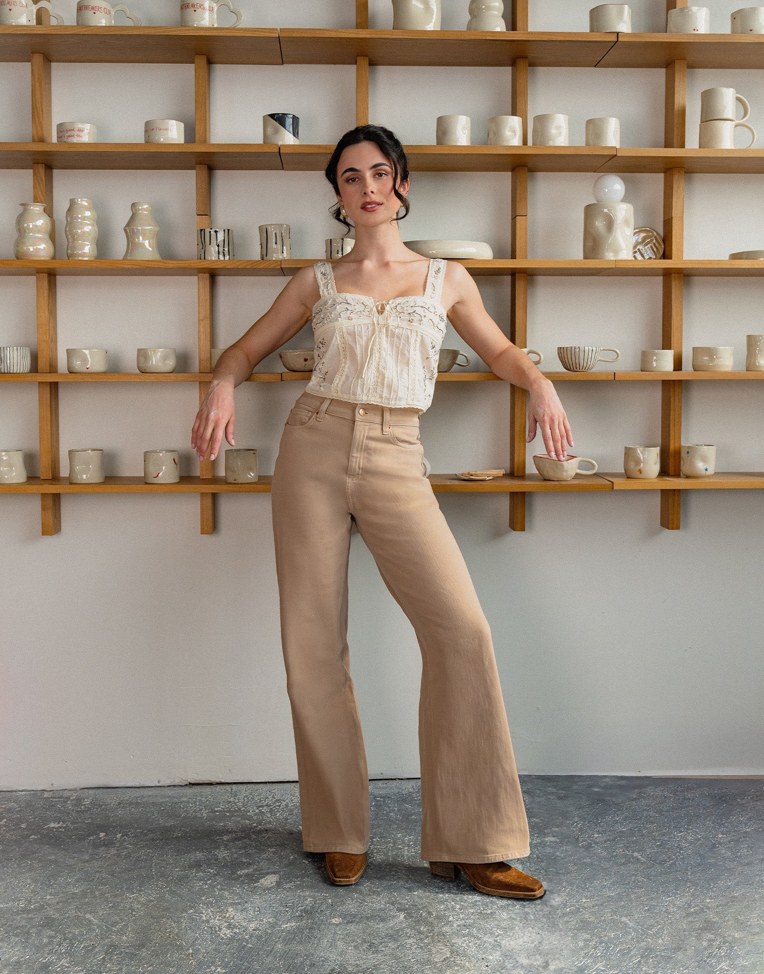 Lily flared jeans - Pampas - Yoga Jeans