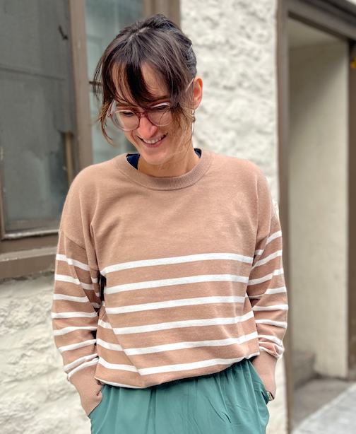 Milo - Tunique rayée à manches longues