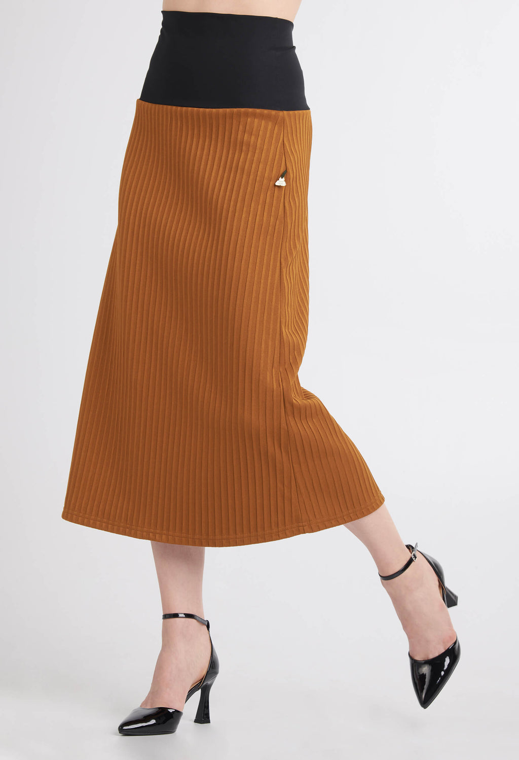 Adèle - Jupe longue côtelée