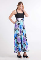 Betty - Ultra-transformable long dress - Vitality print