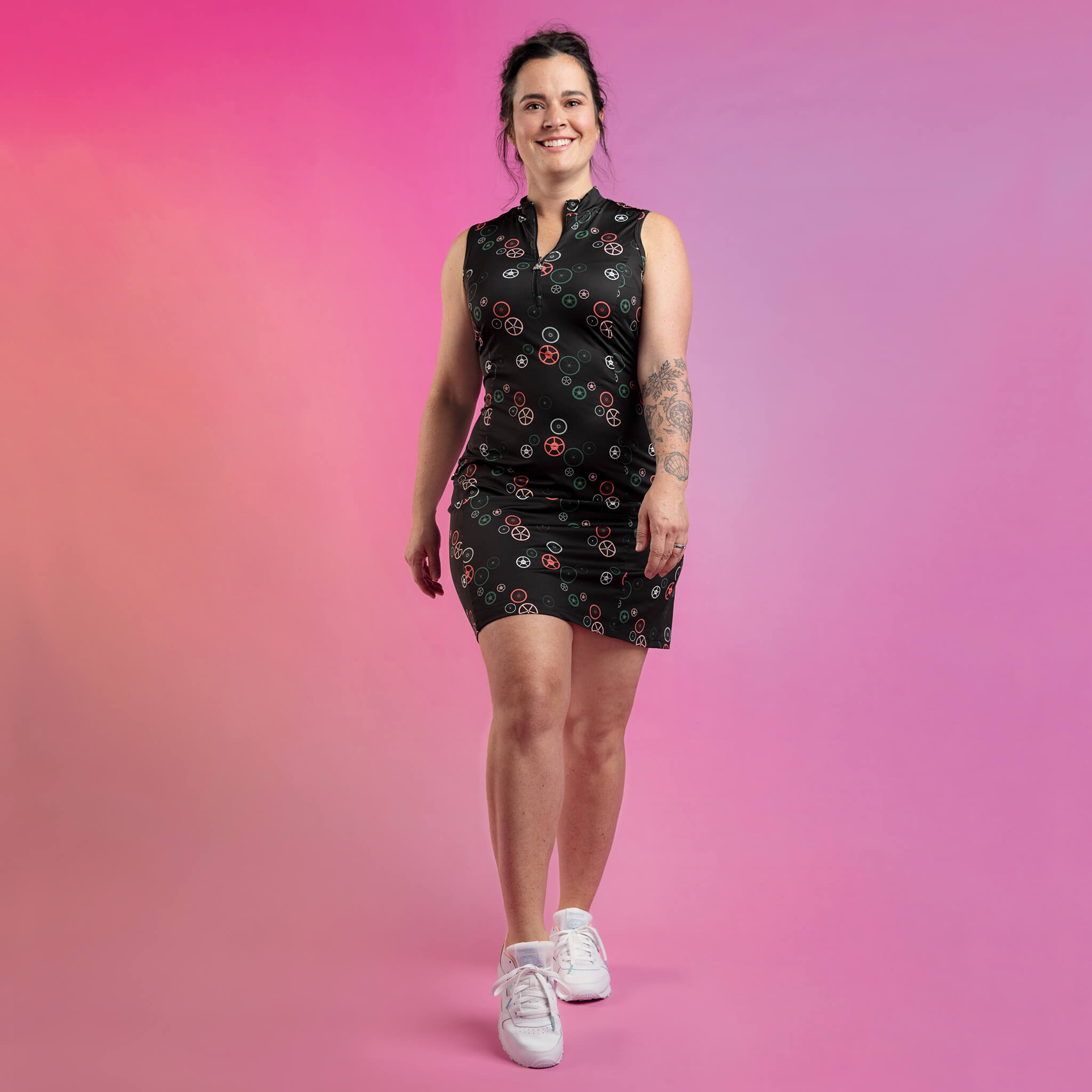 Louysa - Robe de vélo courte sans manches - Collection LOVELO