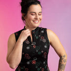 Louysa - Robe de vélo courte sans manches - Collection LOVELO