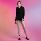 Robe Marie-Soleil noir, pantalon Josy sable: des créations québécoises signées KSL