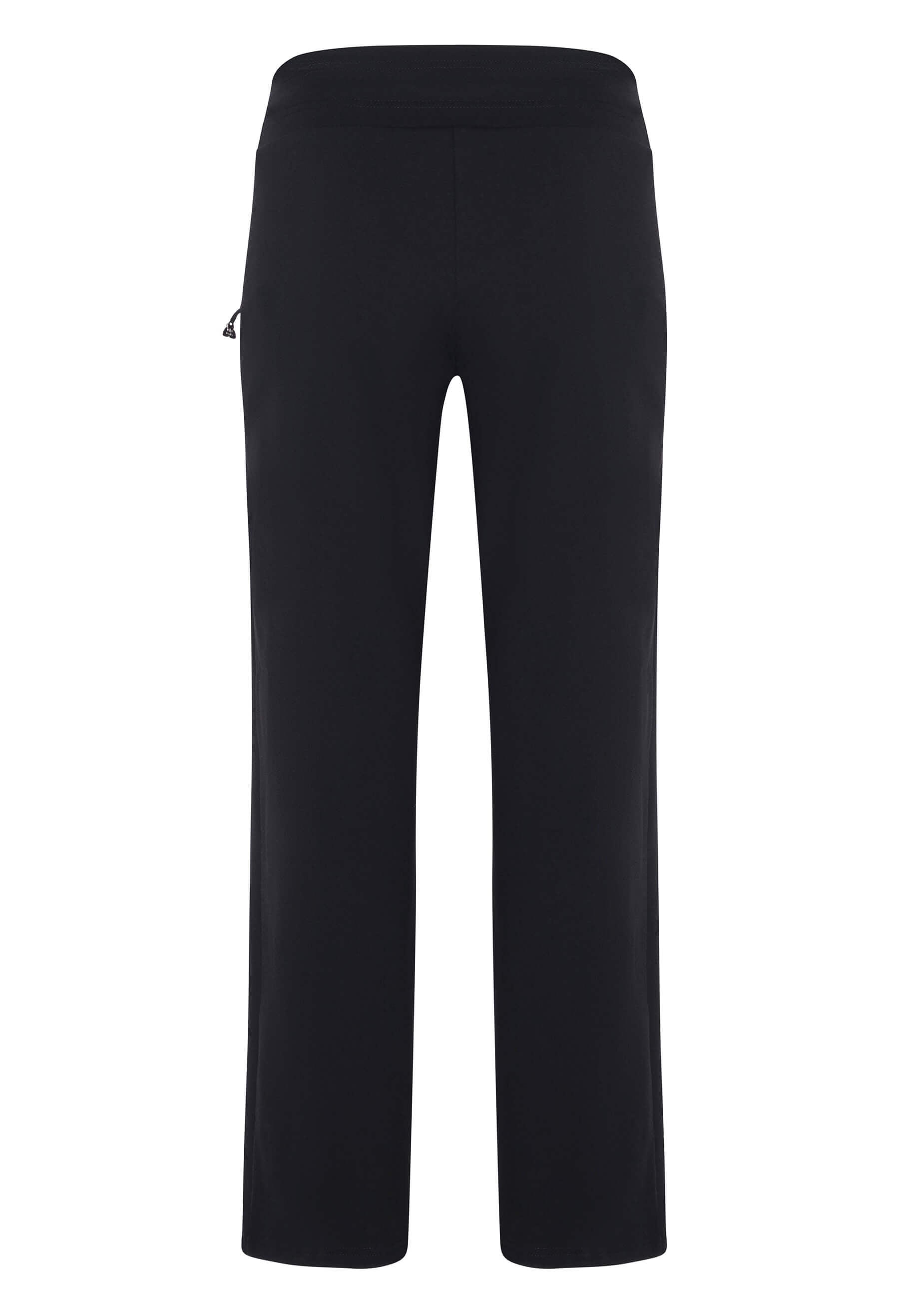 Romy - Pantalon à jambe droite évasée - Noir