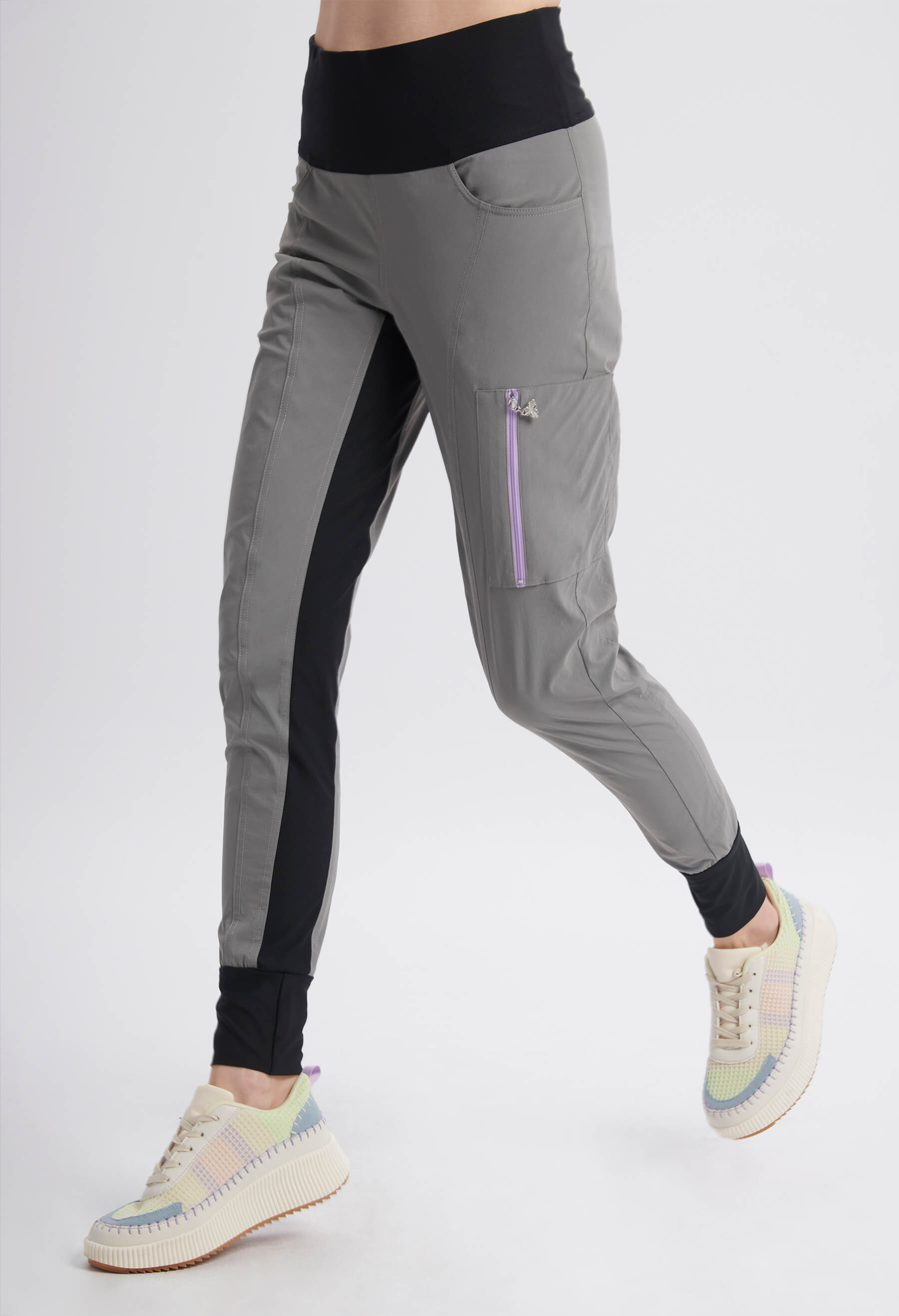 Renée - Pantalon à taille haute élastique