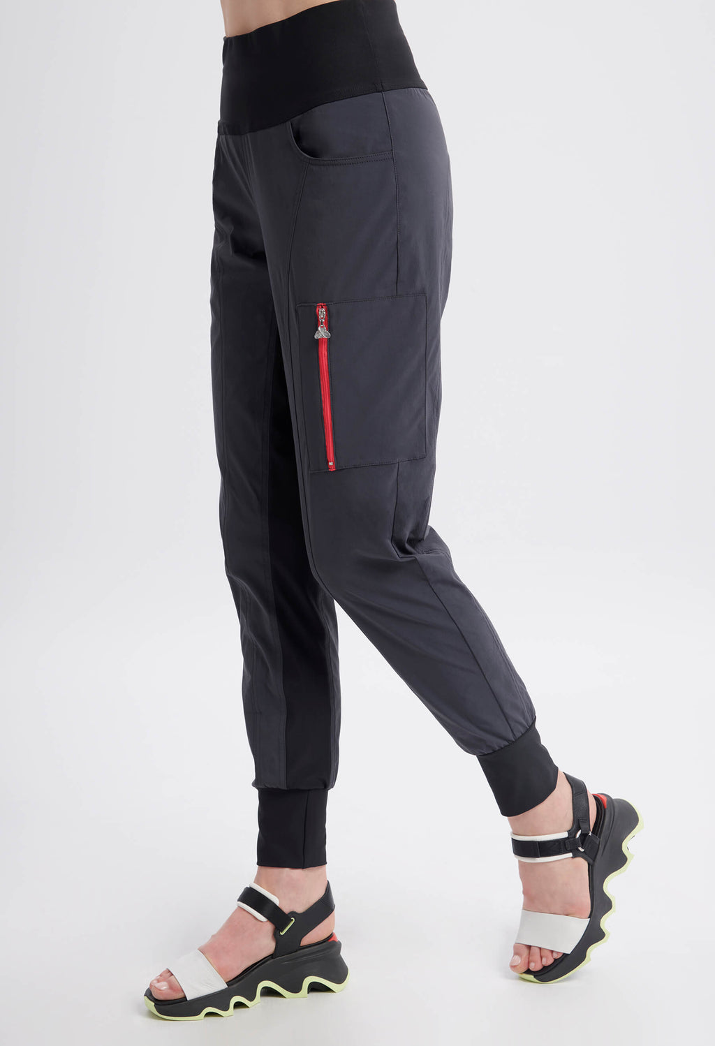 Renée - Pantalon à taille haute élastique