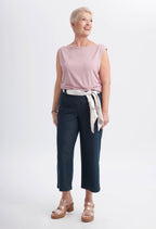 Romy - Denim style capri pants