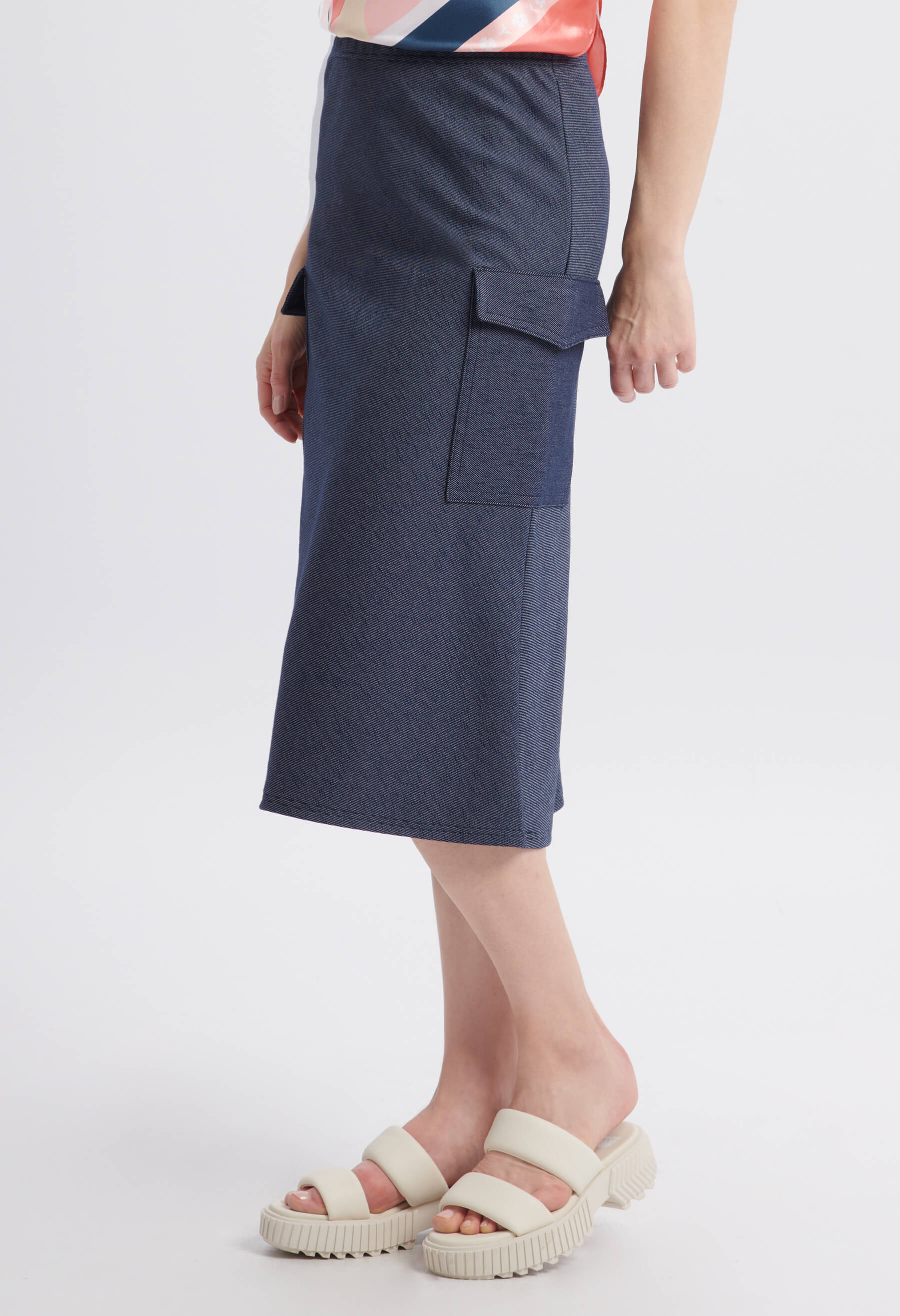 Summer - Jupe cargo en denim