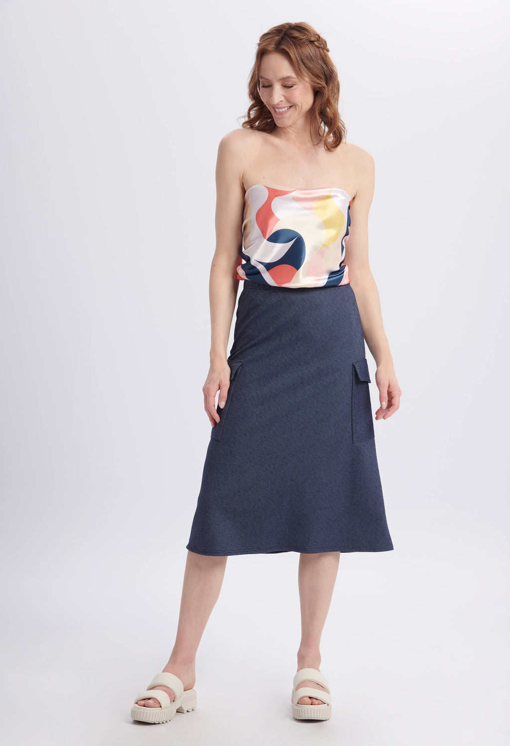 Summer - Jupe cargo en denim