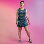 Vivia - Sleeveless V-neck short bike dress - LOVELO Collection