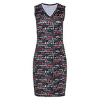 Vivia - Sleeveless V-neck short bike dress - LOVELO Collection