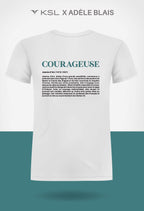 KSL X Adèle Blais : une collaboration inspirante pour le projet FORTES et ses chandails Idola mettant en lumière des femmes qui ont marqué l'histoire, dont Jeanne d'Arc, la courageuse