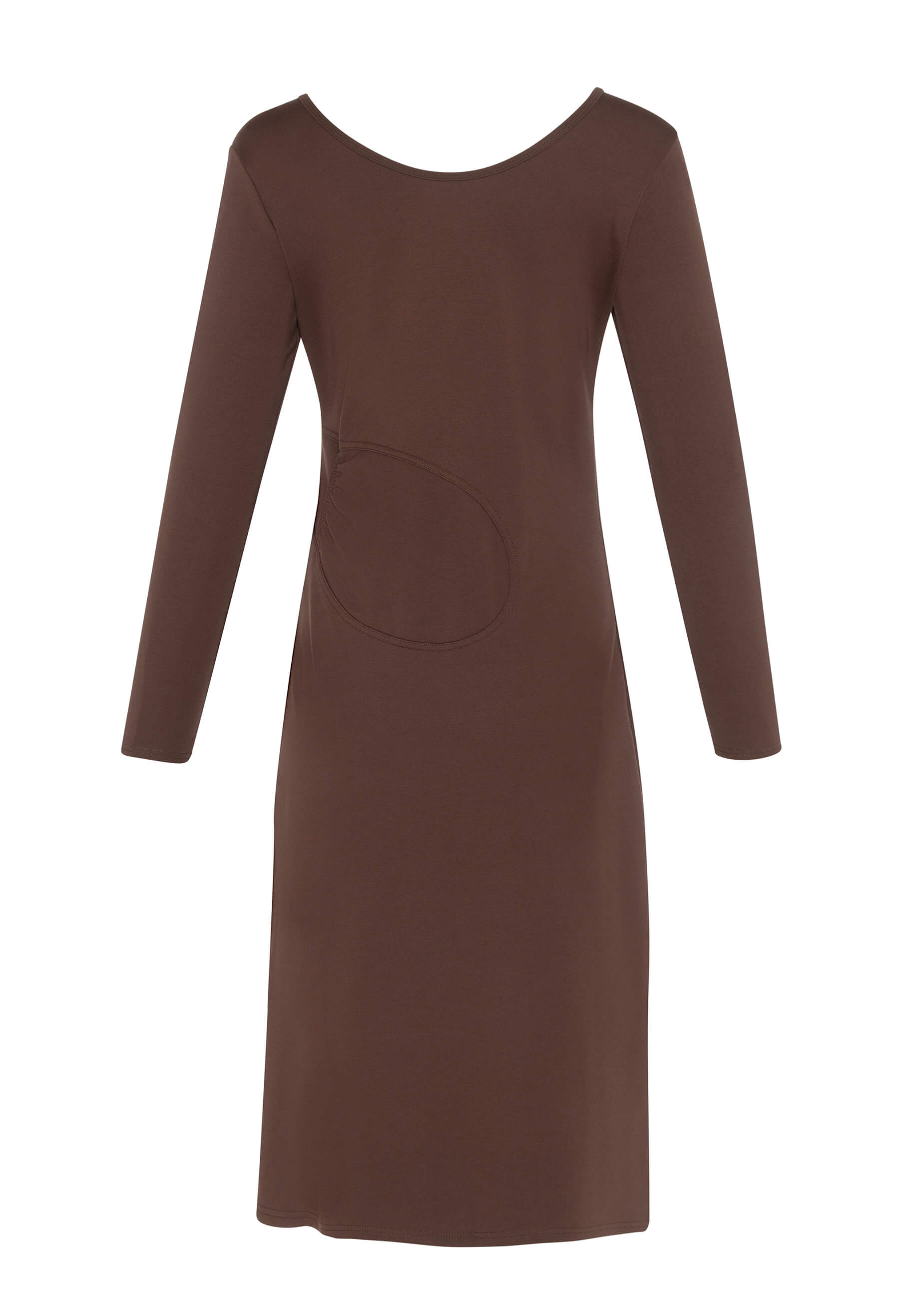 Découvrez la robe noire Amalia conçue par Katy St-Laurent. Cette robe marron de longueur midi est élégante et offre un look raffiné.