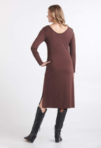 Amalia - Round Neck Midi Dress