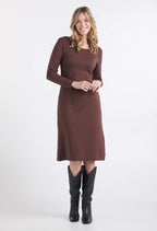 Amalia - Round Neck Midi Dress