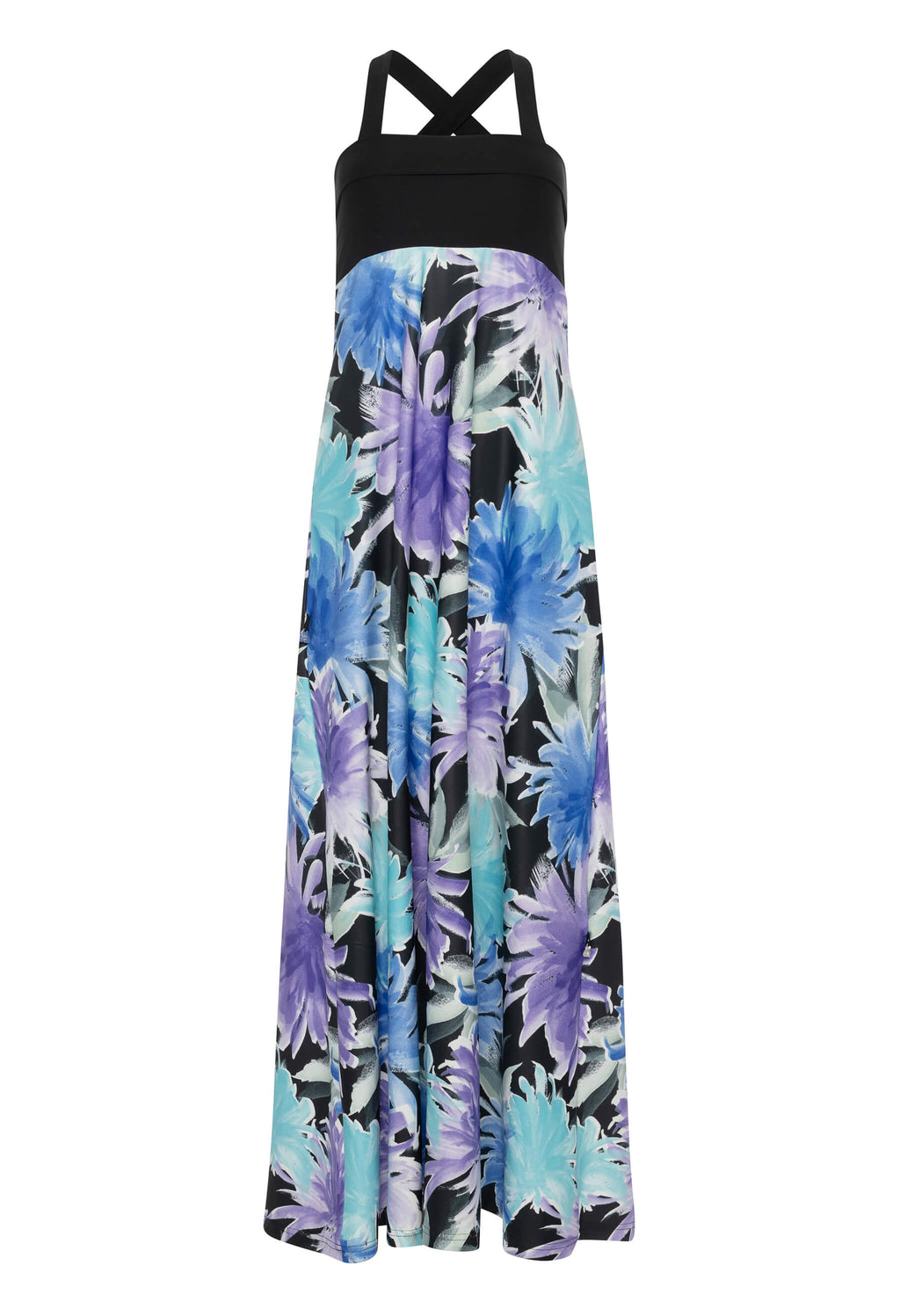 Betty - Ultra-transformable long dress - Vitality print