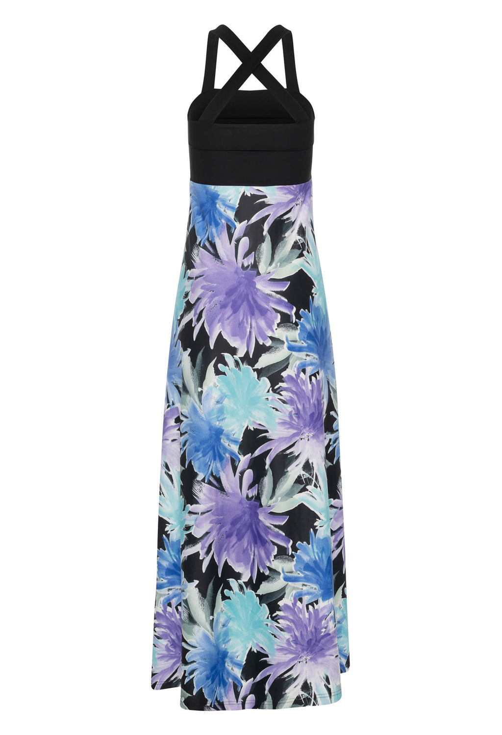 Betty - Ultra-transformable long dress - Vitality print