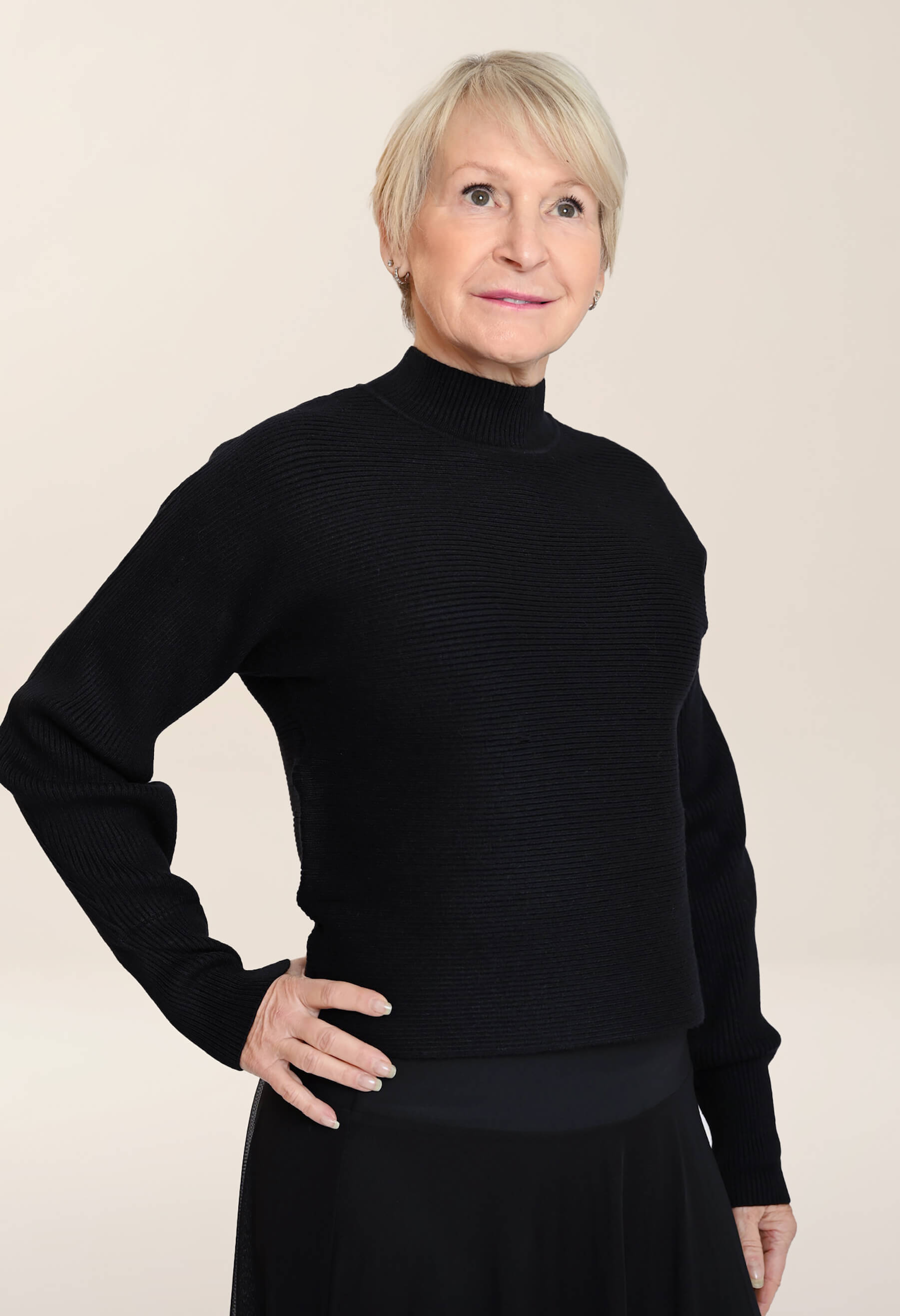 Léna - Ribbed high-neck sweater