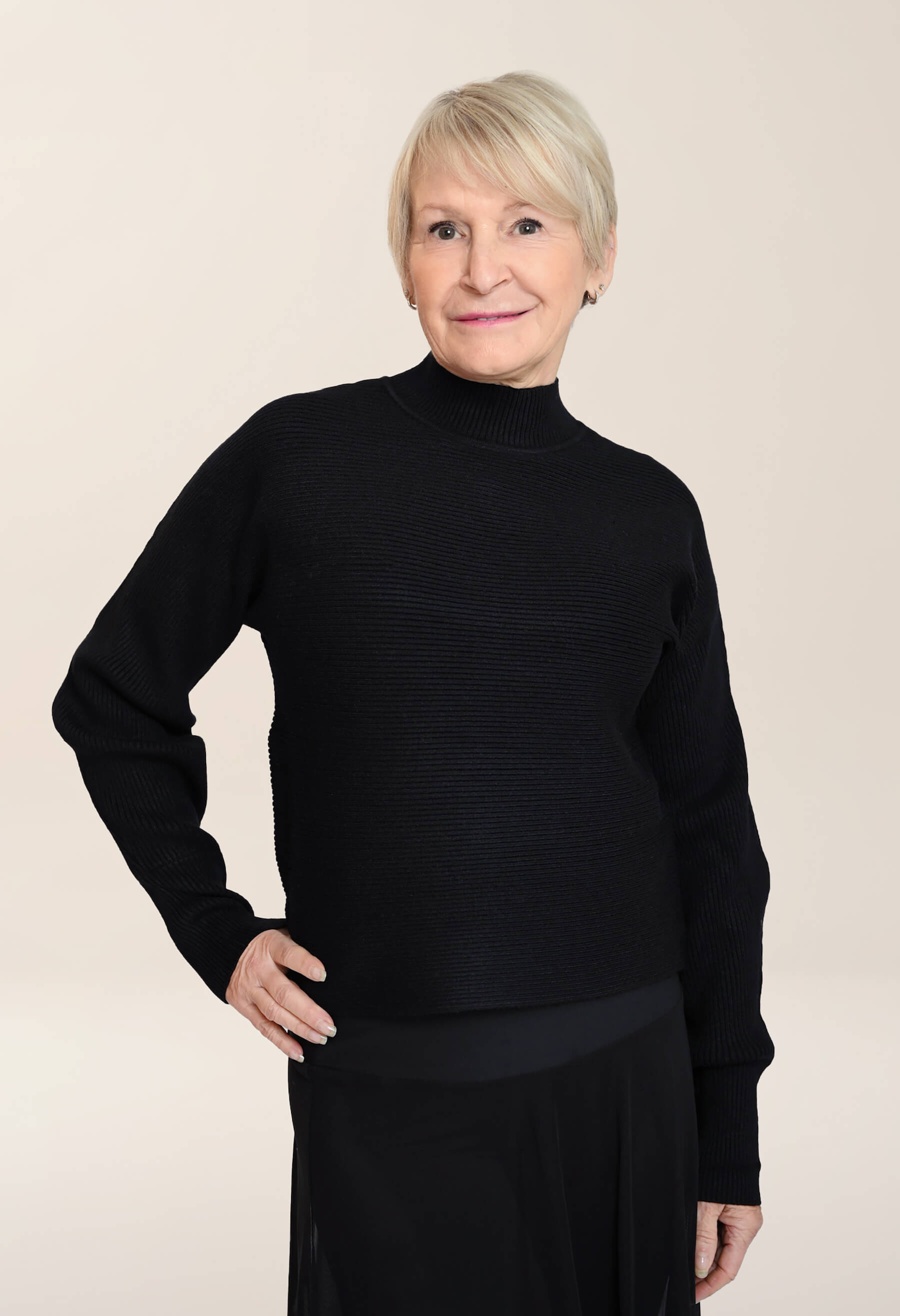 Léna - Ribbed high-neck sweater