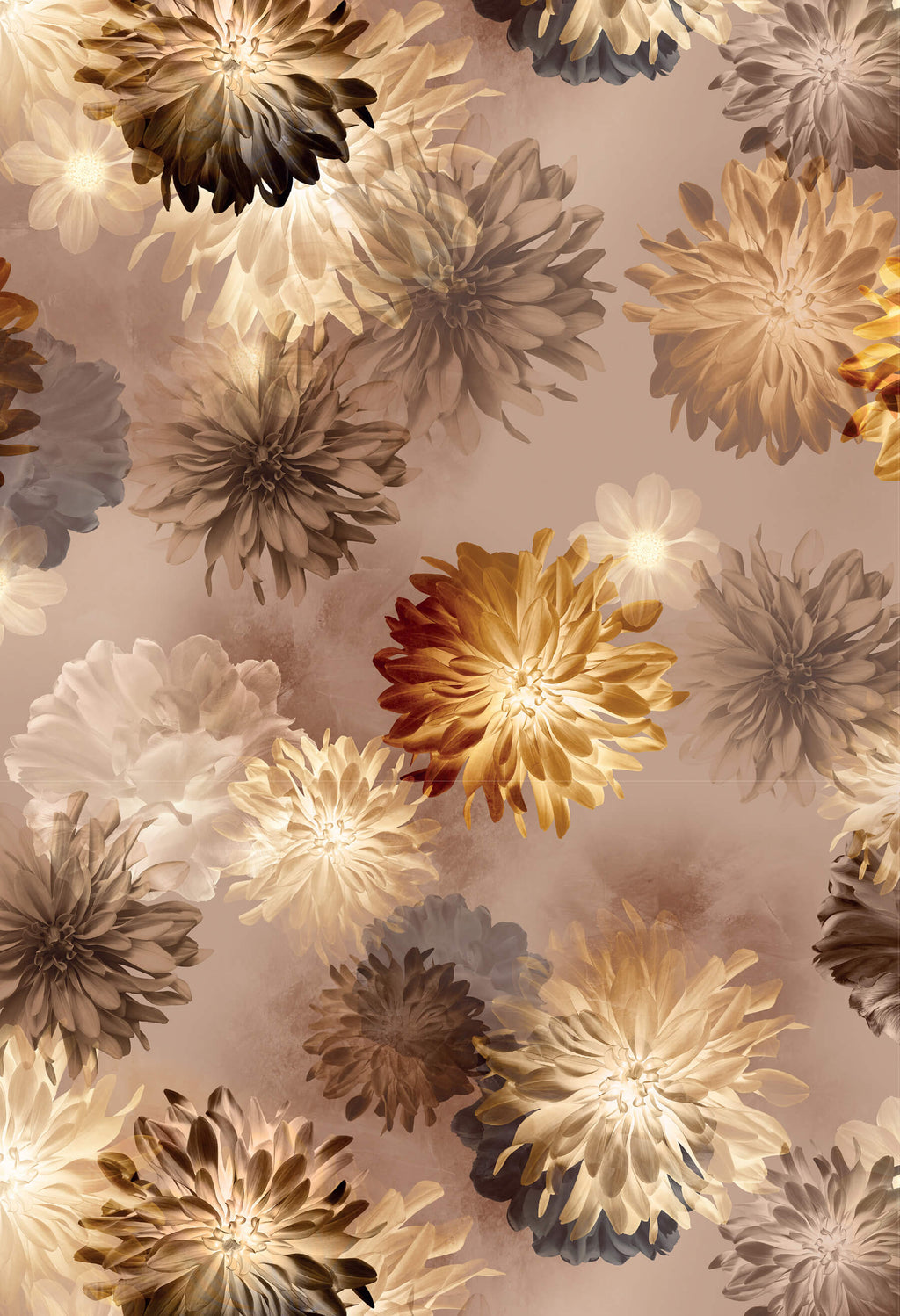 Imprimé KSL Dahlia_Moka