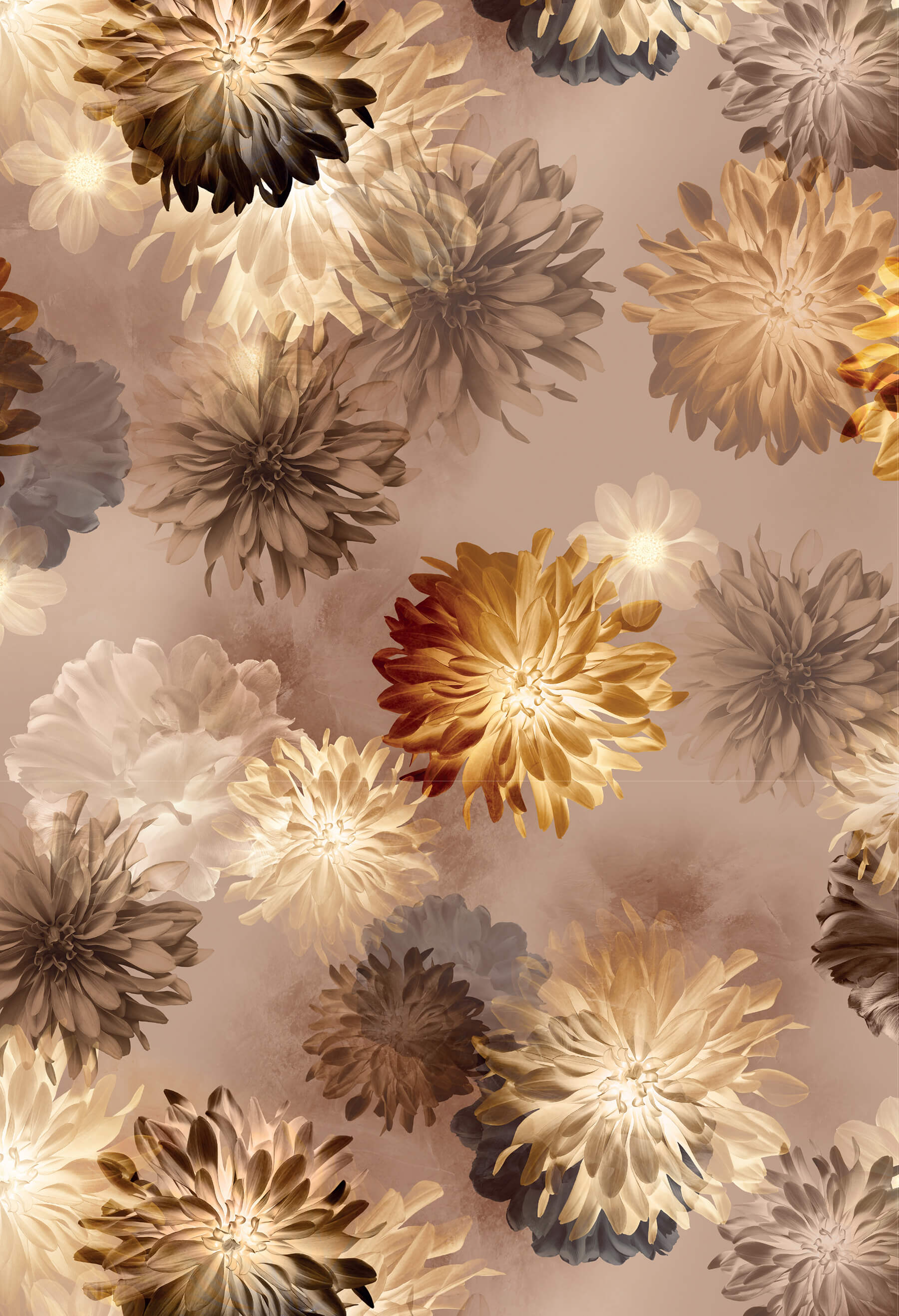 Imprimé KSL Dahlia_Moka