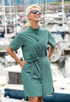 Olie - Robe chemise avec ceinture