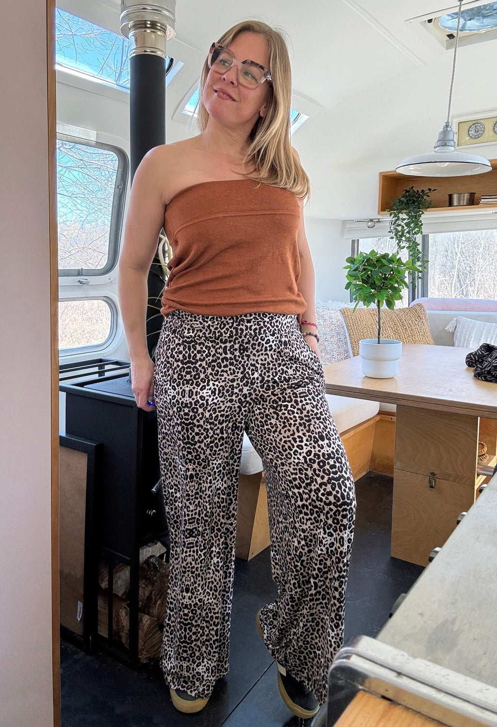 Kelly - Pantalon fluide à jambes larges