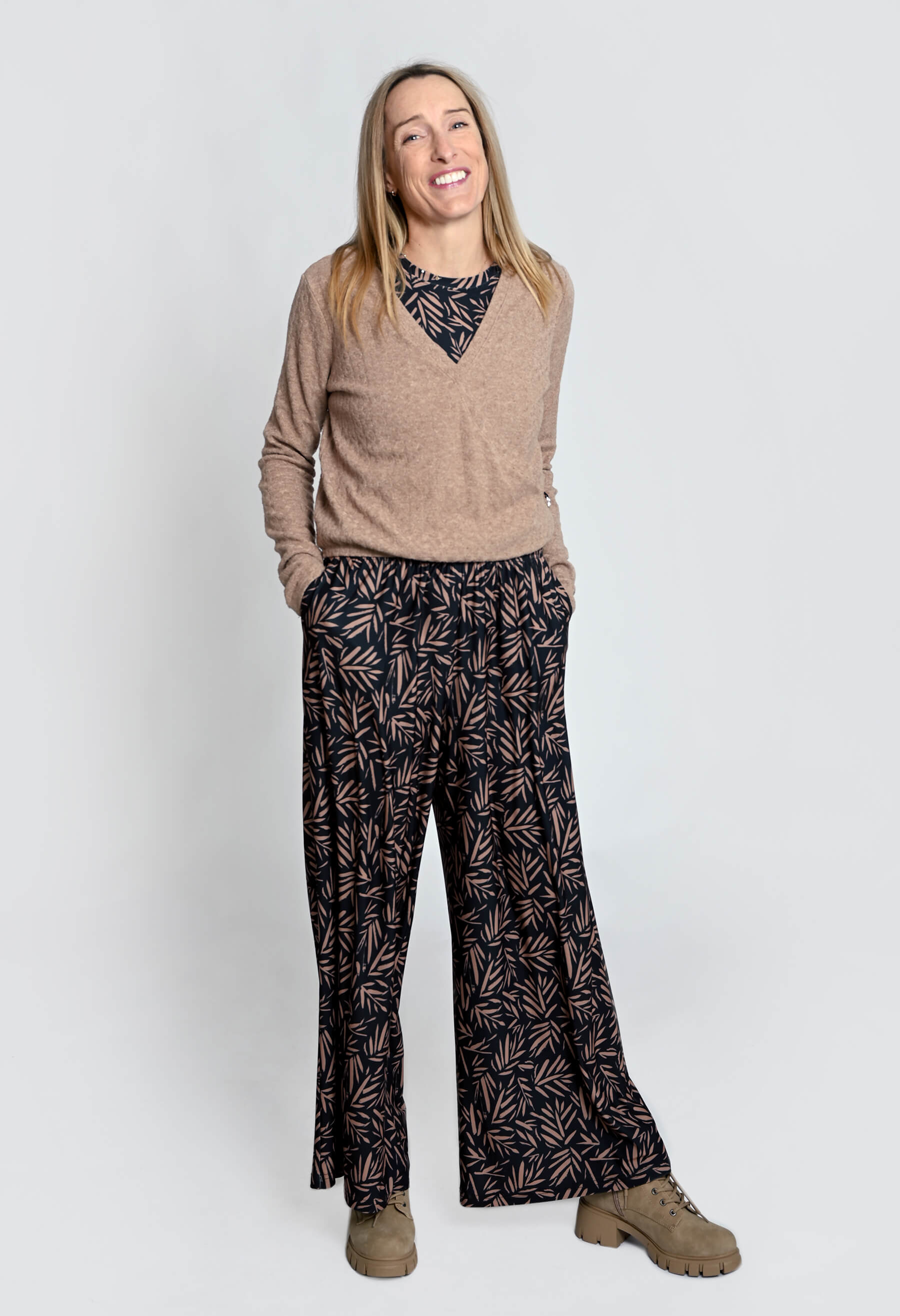 Kelly - Pantalon fluide à jambes larges