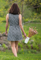 Laurie - Robe sans manches à pois