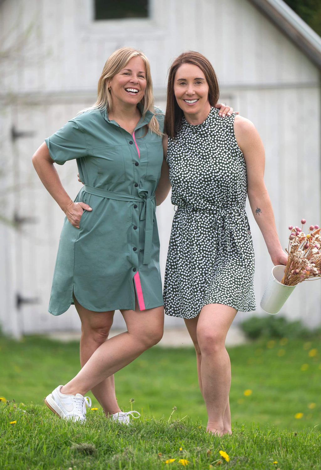 Laurie - Robe sans manches à pois