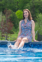 Louysa - Robe courte sans manche avec fermeture éclair