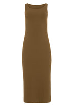 Lucia Pétillante - Robe longue sans manches avec fente latérale