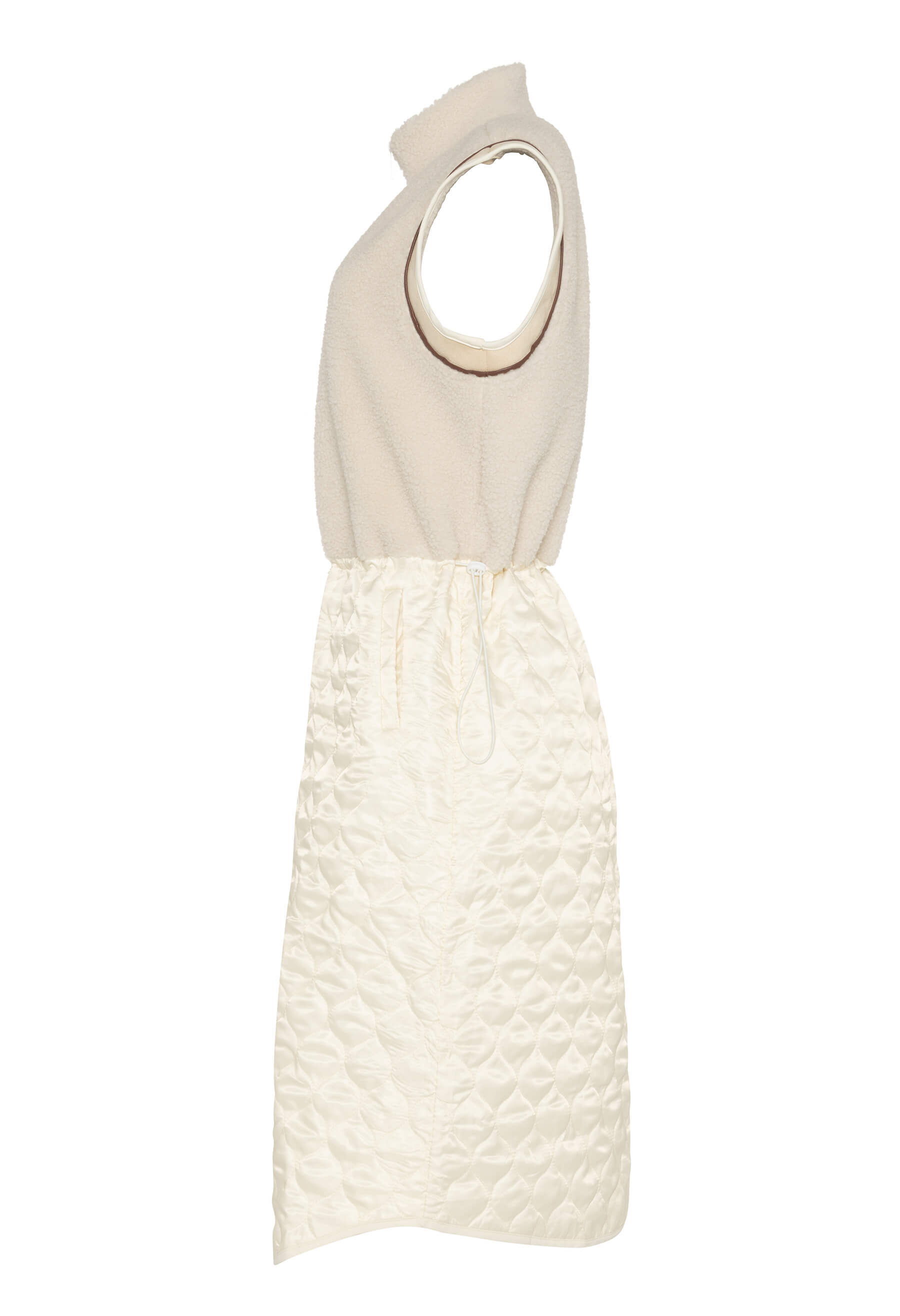 Montana - Veste longue bi-matière avec sherpa