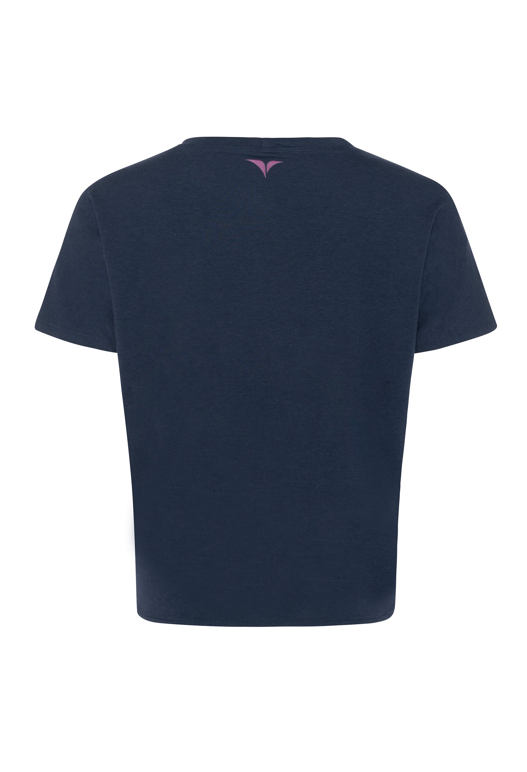 Noa - T-shirt imprimé et noué à l’avant marine